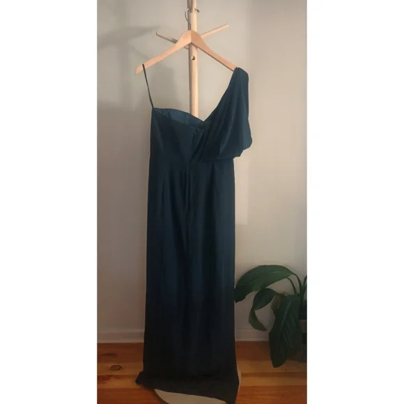 ZIMMERMANN One Shoulder Drape Maxi Dress in Onyx *NWT Size 16* - Picture 8 of 9